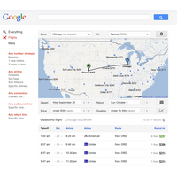 米Google、フライトサーチをスタート！ 画像
