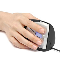 サンワサプライ、エルゴノミクスデザインで手首への負担を軽減する有線マウス 画像