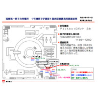 【地震】東京電力、福島第一原発 原子炉建屋 1階床配管貫通部の動画を公開  画像