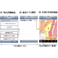 全力案内！ナビ、タクシー呼び出しサービス開始 画像