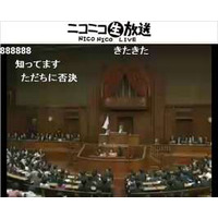 ニコニコ生放送、衆議院に続き参議院国会の中継を開始 画像