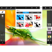 【MWC 2012（Vol.20）】iPad向けのフォトレタッチアプリ「Photoshop Touch」アドビが発表 画像