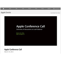 アップル、現金残高について電話会談を開催……19日夜に特設サイトでライブ配信 画像