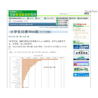 小学生白書Web版、好きな食べ物やスポーツ選手は？ 画像