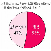 5月13日は「母の日」、ママの2人に1人は「夫からの感謝に期待」 画像