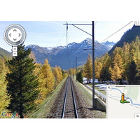Google、「ストリートビュー」にスイス登山鉄道の風景が追加……ポーランドとタイも初登場 画像