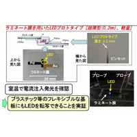 NTT、世界初のGaN系半導体剥離プロセスを開発……より薄いLED作製などに期待 画像