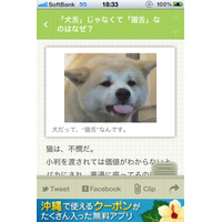 なぜ「犬舌」じゃなく「猫舌」？……無料iPhoneアプリ「巷のB級ニュースを毎日配信！『Excite Bit コネタ』」 画像