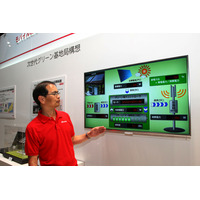 【Wireless Japan 2012】将来は基地局が広域で電力連携！NTTドコモがグリーン基地局を展示デモ 画像