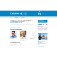 ビル・クリントンとマイケル・デルが基調講演、「Dell World 2012」は12月11日から 画像
