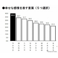 ビジネスパーソンにとって、幸せな感情を表す言葉は「ワクワク」  画像