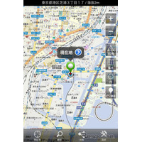 iPhoneアプリ、地図マピオンがバージョンアップ…周辺検索機能などを追加  画像