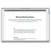 スティーブ・ジョブズを偲んで……メッセージ 画像