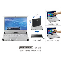 パナソニック、堅牢設計のノートPC「TOUGHBOOK」……コンバーチブル型「CF-C2」など4機種 画像