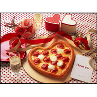 【バレンタイン】ハート型ピザ！ 今年も 画像