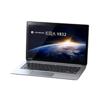 東芝、WQHD（2,560×1,440ピクセル）液晶搭載の13.3型Ultrabook「dynabook KIRA V832」 画像