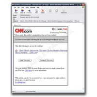 CNNをよそおったスパムメール、ボストン爆破事件に便乗 画像