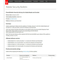 Adobe ReaderとAcrobatのセキュリティアップデートを事前通知 画像