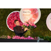 アイスなのに“花”の香り……ハーゲンダッツの30周年記念商品、フラワーアーティストも舌鼓！ 画像