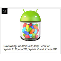 ソニーモバイル、「Xperia T」などをAndroid 4.1から4.3へアップデート 画像