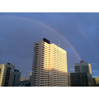 東京で珍しい「2本の虹」……芸能界からも目撃情報多数 画像