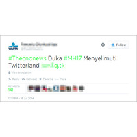 マレーシア機墜落に関する不審なツイート、Twitterに出現 画像