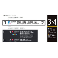 JR西日本、近畿・広島エリアに路線記号導入……外国人観光客に配慮 画像