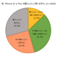 iPhone 6／6 Plus、2サイズの人気拮抗……購入意向キャリアはauがトップ 画像