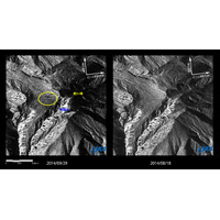 御嶽山、噴火後に新たな火孔を形成か……JAXAが衛星画像公開 画像