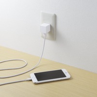 「Made for iPhone」取得のLightningケーブル一体型AC充電器 画像