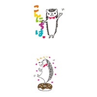 LINEに異色スタンプ、文藝春秋「つんつん」とバイドゥ「Simeji」 画像