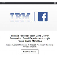 IBMとFacebook、マーケティング領域ビジネスで業務提携 画像