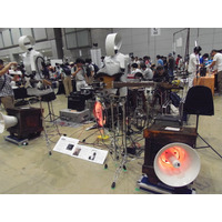 【Maker Faire Tokyo】ユニークなミュージック演奏ロボットバンドのデモ 画像