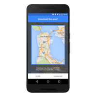 Googleマップ、オフラインでもナビと検索が可能に！ 画像