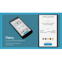 “世界最速”の入力アプリ「Fleksy」、日本語版が登場 画像