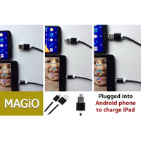 両刀使いも1本で！iPhoneとAndroidの両方で接続できる充電ケーブル「MAGIO」 画像