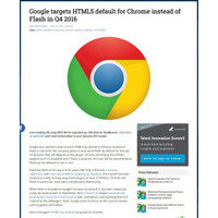 影響はどこまで？ Google、ChromeでFlashをデフォルトで無効に 画像