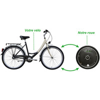 前輪を取り換えるだけ！スマホでデータ管理できる自転車用“電動タイヤ” 画像
