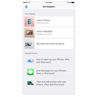 米Apple、製品修理・サポート向けアプリ「Apple Support」をリリース 画像