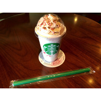 スタバの「さくら ブロッサム クリーム フラペチーノ with クリスピースワール」を注文してみた 画像