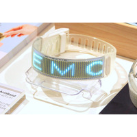 高照度LEDが目立つこと間違いなし！腕につける広告？「NEOPOP Armband」が参考展示 画像