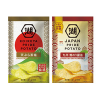 湖池屋、「KOIKEYA PRIDE POTATO」シリーズに新作！「天ぷら茶塩」と「九州焼のり醤油」 画像