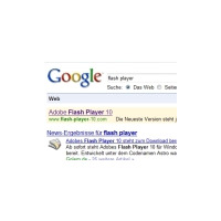 「偽FlashPlayer」がグーグル検索のトップに表示〜G DATA Softwareが独の事例を報告 画像