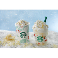 スタバからホワイトクリスマスをイメージしたフラペチーノが登場 画像