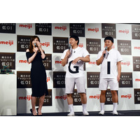 熊田曜子、チョコプラとの対面に感激「娘が『そろりそろり」をやってる」 画像