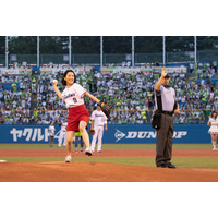 羽田美智子、人生2度目の始球式！「高校球児の気持ちがわかりました」 画像