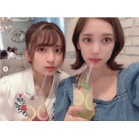 都丸紗也華＆都丸亜華梨の“姉妹”2ショットに「カワイイ!!」「美人」の声 画像