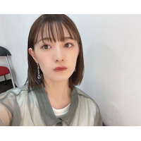 中田花奈、対局のおしゃれ可愛いグリーン系コーデが好評！「どんどん綺麗に」「トータルで好み」 画像