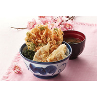 天丼てんやから春の風物詩「桜海老天丼」 画像