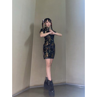 NMB48・前田令子、スタイルの良さ際立つミニチャイナ服姿公開！ 画像